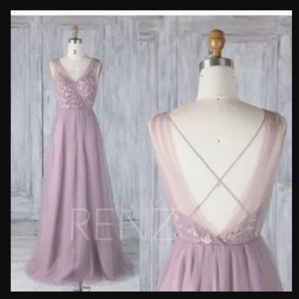 Purple Bridesmaid Dress